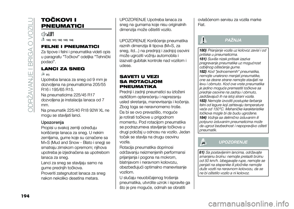 FIAT TIPO 4DOORS 2021  Knjižica za upotrebu i održavanje (in Serbian) ���B�+�I�3��3�%�9�/��8��>�+�8�=�3������7�8�?�
��� �
������ �
�	������
���
�?�=�<�6 �?�=�?�6 �?�=�;�6 �?�=�E�6 �?�=�@�6
����� � �	������
���
�7� ����	��