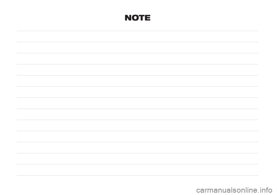 FIAT DOBLO PANORAMA 2018  Libretto Uso Manutenzione (in Italian) NOTE 