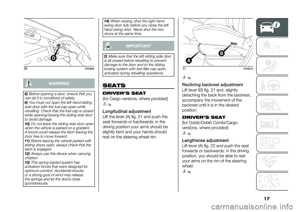 FIAT DOBLO PANORAMA 2020  Owner handbook (in English) ��
��
��9�,�9�<�>�@�������
��	�$����� ����
�	�
� � ����� ��
���� ���� ���
���
 �� �	� �	�
 ���
��	��	��
� �� �������
��	��� ���� �
�