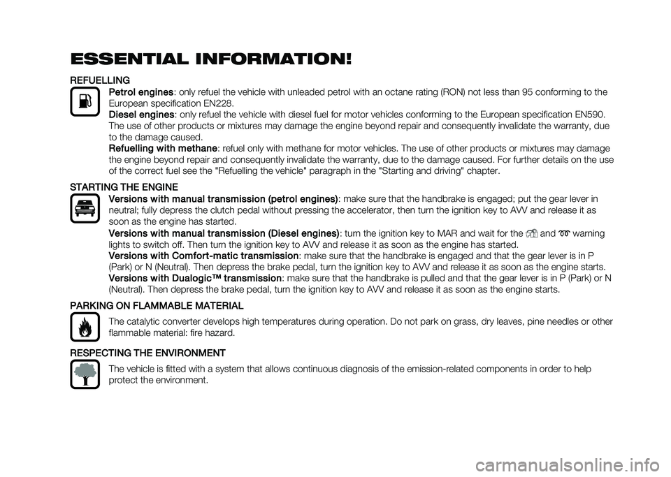 FIAT DOBLO PANORAMA 2020  Owner handbook (in English) ��������� ���	�
������
��
�%�&���&�(�(�#�)�*
�+��	� �
� ���!����
�* ��
�� ������ ��� ����	��� ��	�� ��
������ ������ ��	�� ��
 ���