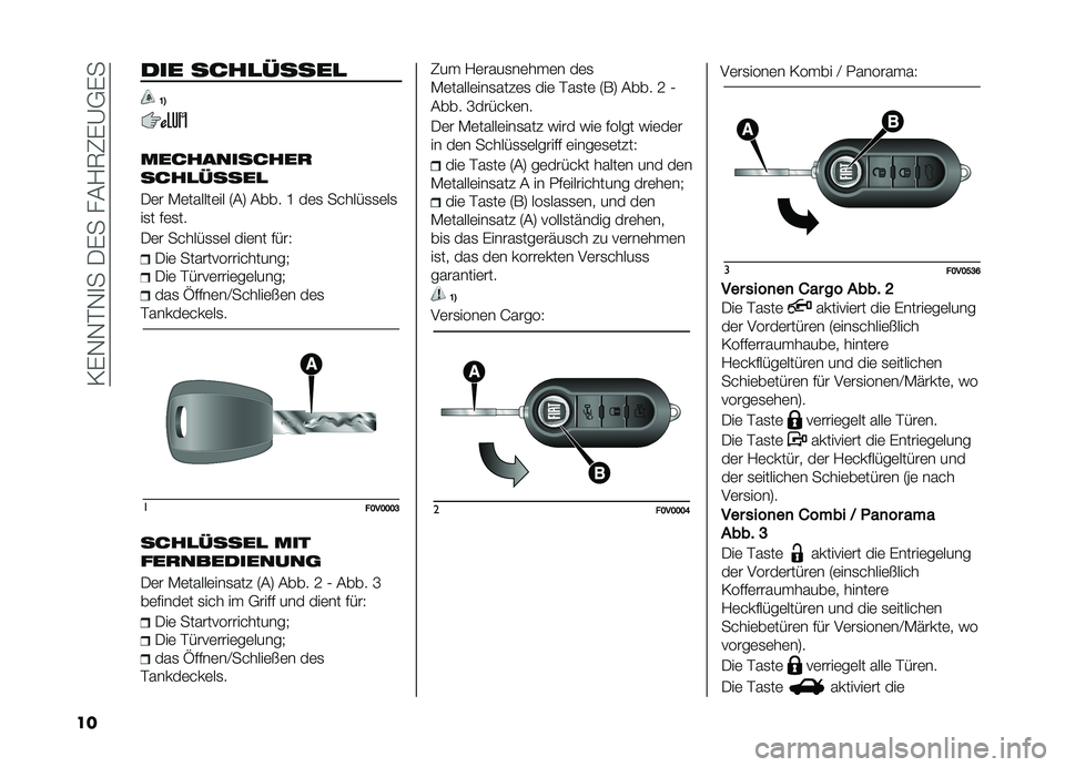 FIAT DOBLO PANORAMA 2019  Betriebsanleitung (in German) ��/�%�,�,�#�,�
����%�����?�6�1�%�A�+�%�
�� ��� ����
�����

�A�3
������������
����
�����

��	� �-�	������	�� �5��7 ���� �J ��	�
 �� ����
�
�	�