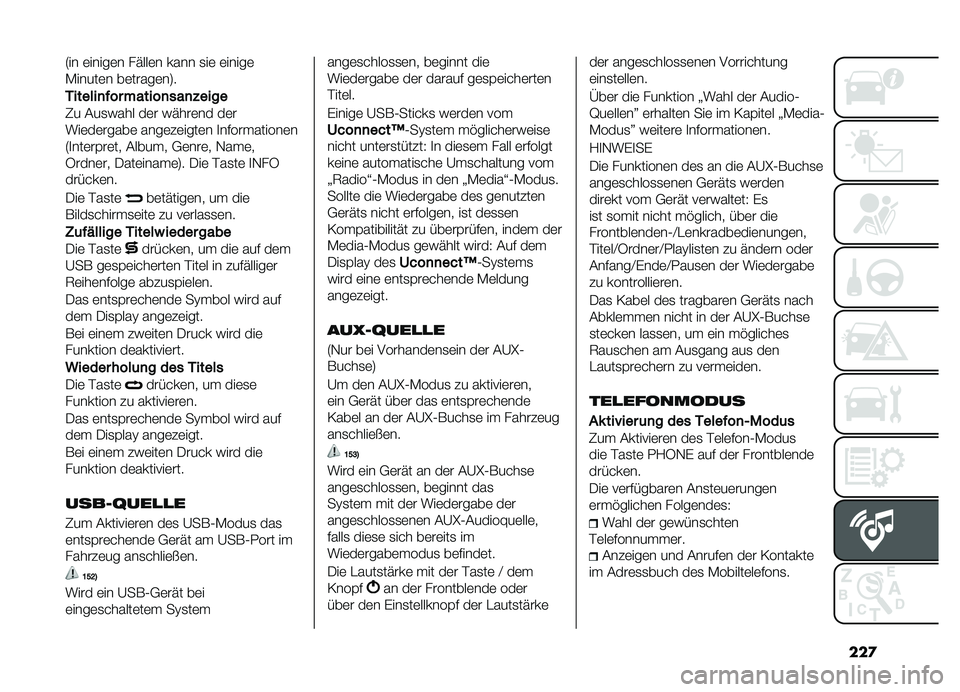FIAT DOBLO PANORAMA 2019  Betriebsanleitung (in German) ���

�5�� �	�����	� ��(���	� ���� �
��	 �	�����	
�-�����	� ��	�����	��7�
�-
������
���������
���
�%����
�1� ���
�&��� ��	� �&�(���	�� �