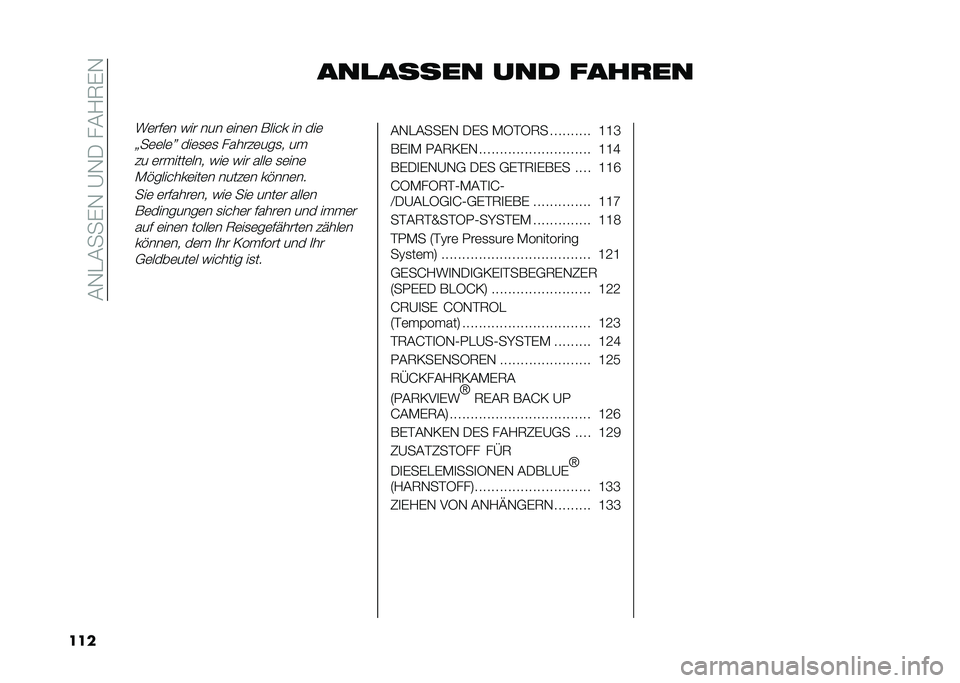 FIAT DOBLO PANORAMA 2021  Betriebsanleitung (in German) ���,�����%�,��A�,�����?�6�%�,
��� ���
����� ��� ����
��
��	���	� �&�� ��� �	���	� �*��� � �� ���	
�=��	�	��	�> ���	�
�	�
 ������	���
� ��
