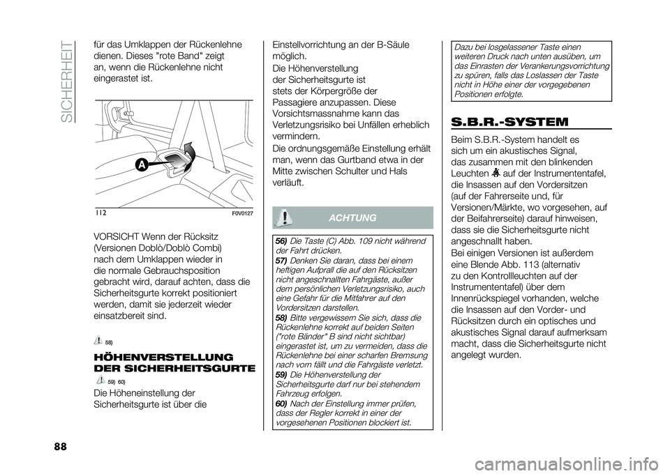 FIAT DOBLO PANORAMA 2021  Betriebsanleitung (in German) ���
�G�?�%�6�?�%�
�#
�� ��� ���
 �A�����$�$�	� ��	� �6�� ��	���	���	
���	��	�� ���	�
�	�
 �T����	 �*����T ��	���
��� �&�	�� ���	 �6�� ��	���	���	 �