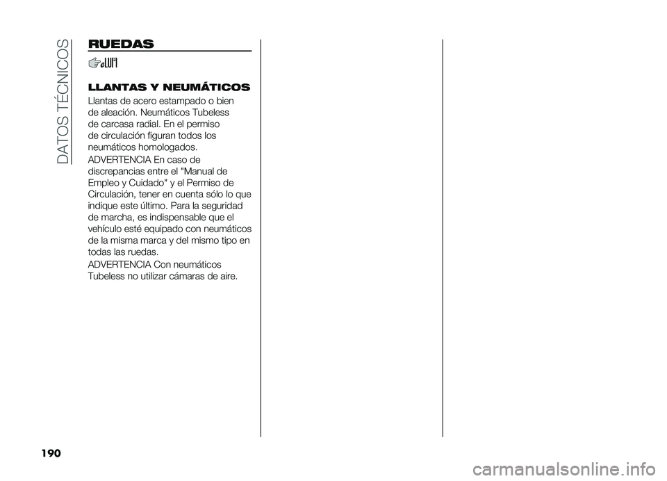 FIAT DOBLO PANORAMA 2019  Manual de Empleo y Cuidado (in Spanish) ���,�(�3�+��(�\�-�4�A�-�3�+
��� ������
�������
 � ���������	�
���	���	� �� �	���� ����	�
��	�� � ����
�� �	���	��� �� �4���
������ �(�