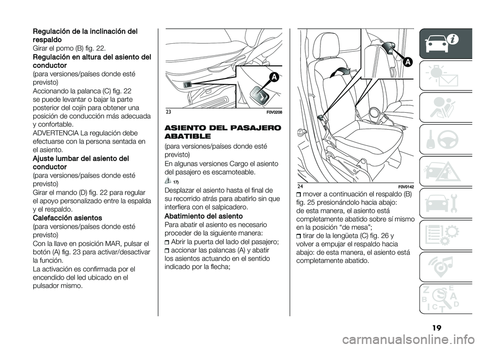 FIAT DOBLO PANORAMA 2019  Manual de Empleo y Cuidado (in Spanish) ��
�+��/�������
������
����
�����
���
��������	
�*���	� �� ���
� �2�F�5 ���� �8�8�
�+
��/�������
��
��������������
��	���
��	�
��