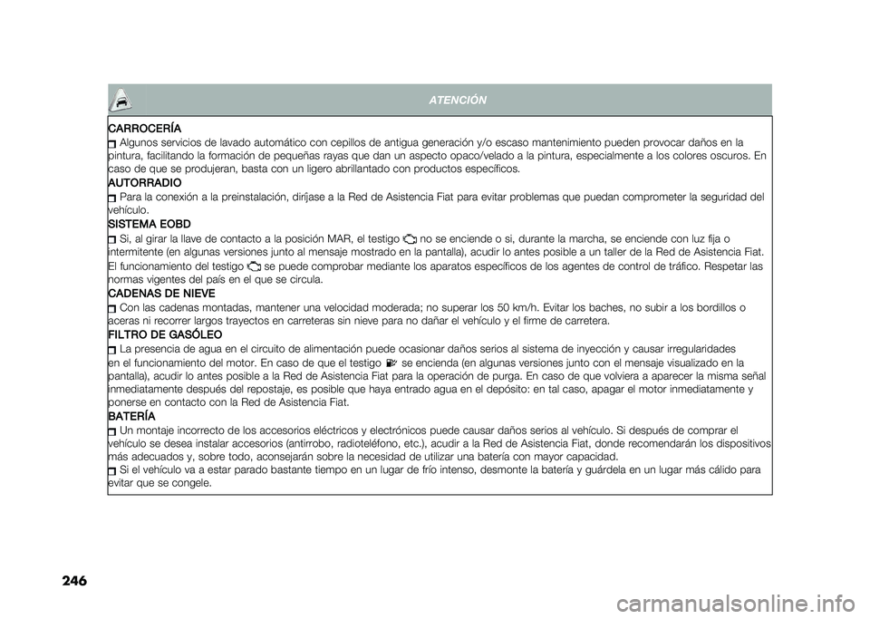 FIAT DOBLO PANORAMA 2020  Manual de Empleo y Cuidado (in Spanish) �
���	 � ��������
�
��+�+�,�
��+�>� �,������ ��������� �� ��	��	�� �	����
����� ��� �������� �� �	������	 ������	��� � �
�@� ��