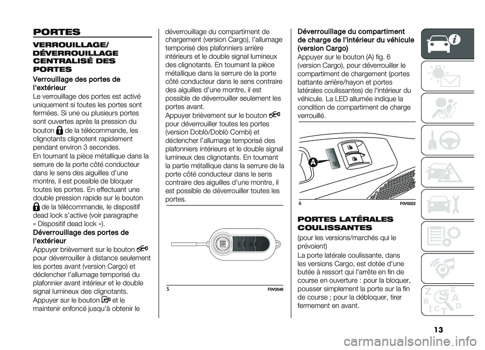 FIAT DOBLO PANORAMA 2019  Notice dentretien (in French) ��
������
����������
���0
��	����������
�� ���
���
����	 ���
������
�*
����������6��������	����
�����	� �����
�� �����