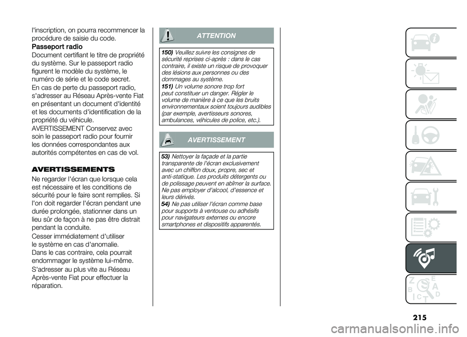 FIAT DOBLO PANORAMA 2019  Notice dentretien (in French) ���
�	��
�
����
���
��
� ��
 ������ ��������
��� �	�
��������� �� ���
��
� �� �����
�
��������	�����
�������
� �����
��
��
