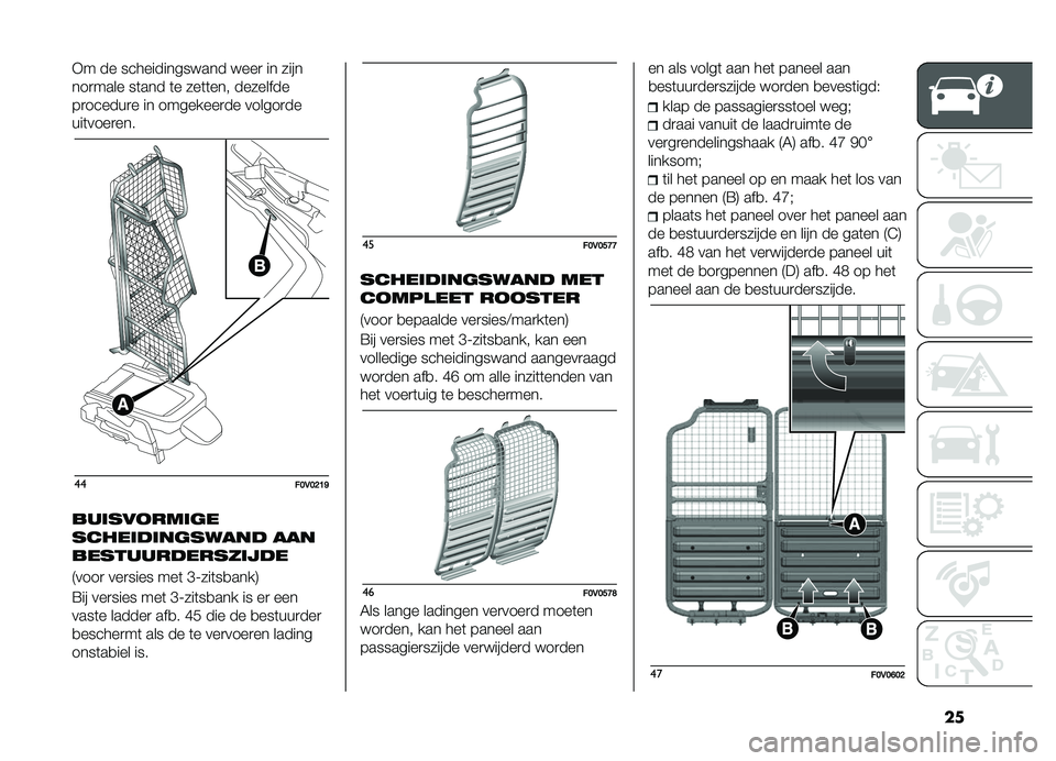FIAT DOBLO PANORAMA 2020  Instructieboek (in Dutch) ��
�*� �� �������������� ����
 �� ����
���
���� ��	��� �	� ���	�	��� ��������
��
������
� �� ��������
�� ������
��
���	�