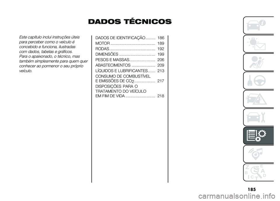 FIAT DOBLO PANORAMA 2019  Manual de Uso e Manutenção (in Portuguese) ���
��	��� �
�������
�2��� �������� ������ �������#�$�� �6�������� ������	�� ���� � ������� �

������	��� � ���������