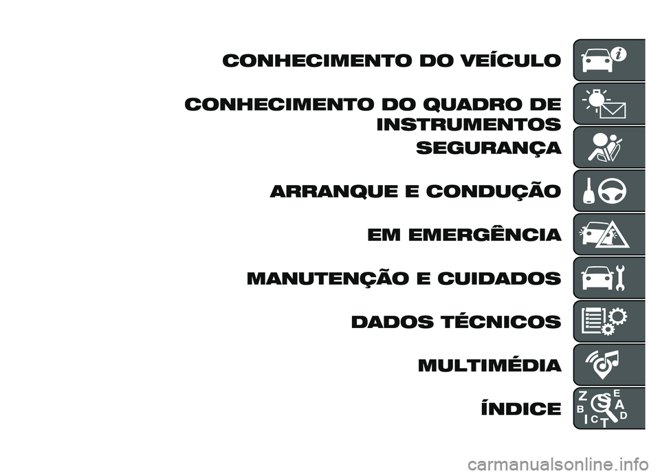 FIAT DOBLO PANORAMA 2019  Manual de Uso e Manutenção (in Portuguese) �����������
� �� �������
�����������
� �� ���	��� �� ����
������
��
������	���	
�	���	���� � �������� �� ����������	
