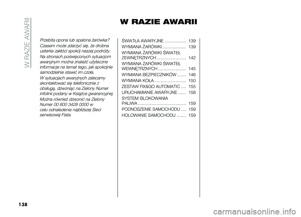 FIAT DOBLO PANORAMA 2019  Instrukcja obsługi (in Polish) ��*��D�A�(�G�9��A�*�A�D�G�G
��� � �
�
��� �
��
�
��
�$���	���� ����� ��� ������� �"�����
��i
�-����	�
 �
��"�	 �������# ����! �"�	 ���������