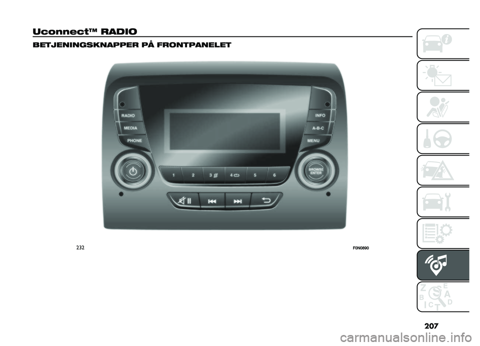 FIAT DOBLO PANORAMA 2020  Brugs- og vedligeholdelsesvejledning (in Danish) ���

��=�*����=�)�N ����
�
���	����
���������� �� �����	�������	
�����>�+�>�F�G�> 