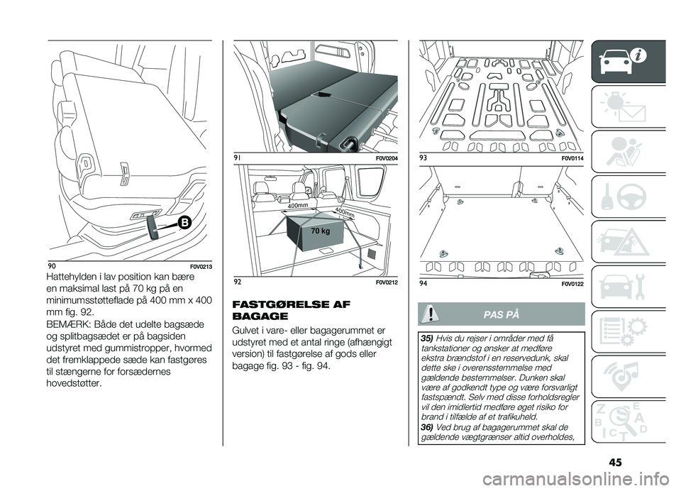 FIAT DOBLO PANORAMA 2020  Brugs- og vedligeholdelsesvejledning (in Danish) ��
�
���>�5�>�C�=�?
��������
�
�� � �
�� �!������� ��� ���	�
�� ��������
 �
��� �!� �E�0 �� �!� ��
����������������
��
� �!� �I�0�0 ��