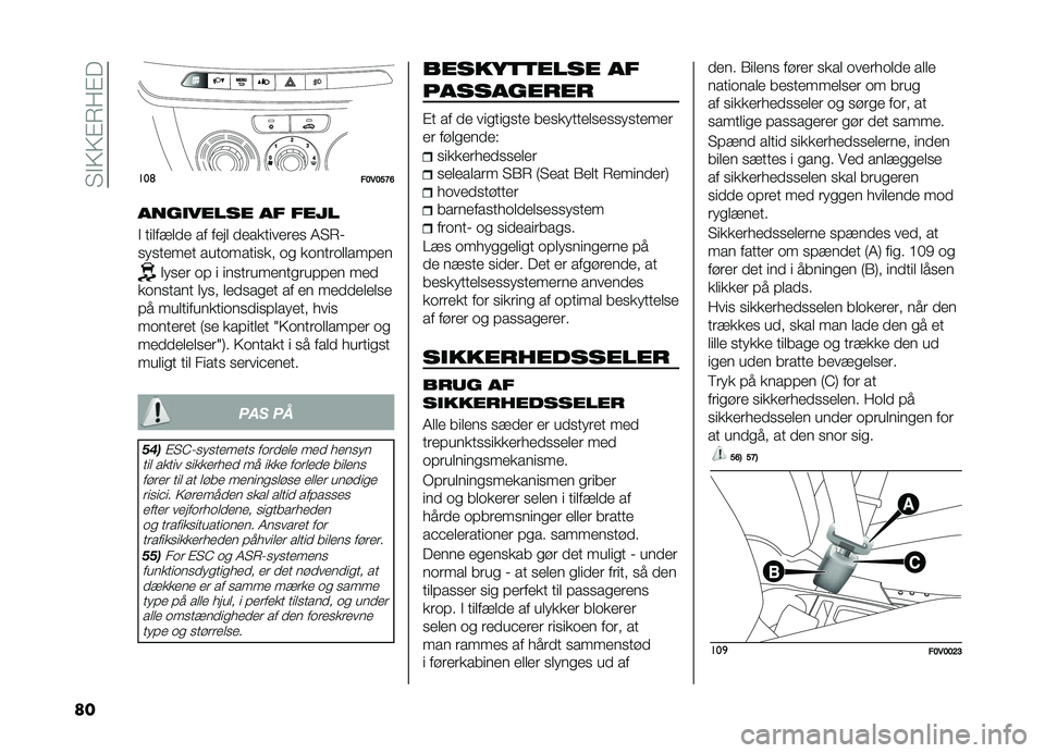 FIAT DOBLO PANORAMA 2020  Brugs- og vedligeholdelsesvejledning (in Danish) �� �"�;�;�#�6��#�
��
���	��>�5�>�A�E�B
����
����� �� ����
�" ���
���
�
� �� ����
 �
��������	�� �4� �6�%
�������� ����������� �� �����