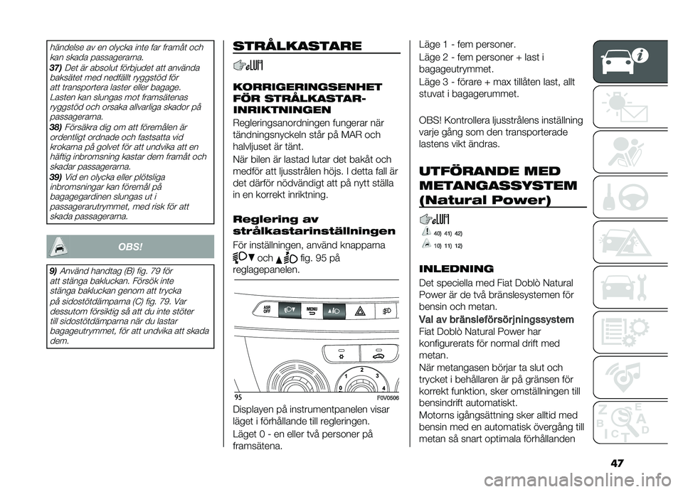 FIAT DOBLO PANORAMA 2021  Drift- och underhållshandbok (in Swedish) ��
�������� �\b� �� �\f�� �
��\b ���	� ��\b� ���\b���	 �\f�
�
��\b� ���\b��\b ��\b���\b����\b���\b�
�
�����	 �� �\b���\f��
�	 �����!�
���	 �\b�	�	 