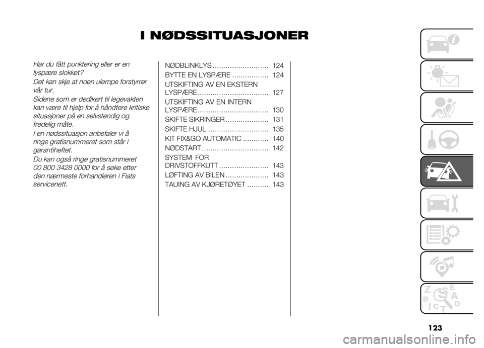 FIAT DOBLO PANORAMA 2021  Drift- og vedlikeholdshåndbok (in Norwegian) ���
� �������
�	�������
�:�� �
� ���� ����������
 ����� �� ��
�� ����� ���	�����[
��� ��� ���� �� ��	�� ������ ��	���� ��
