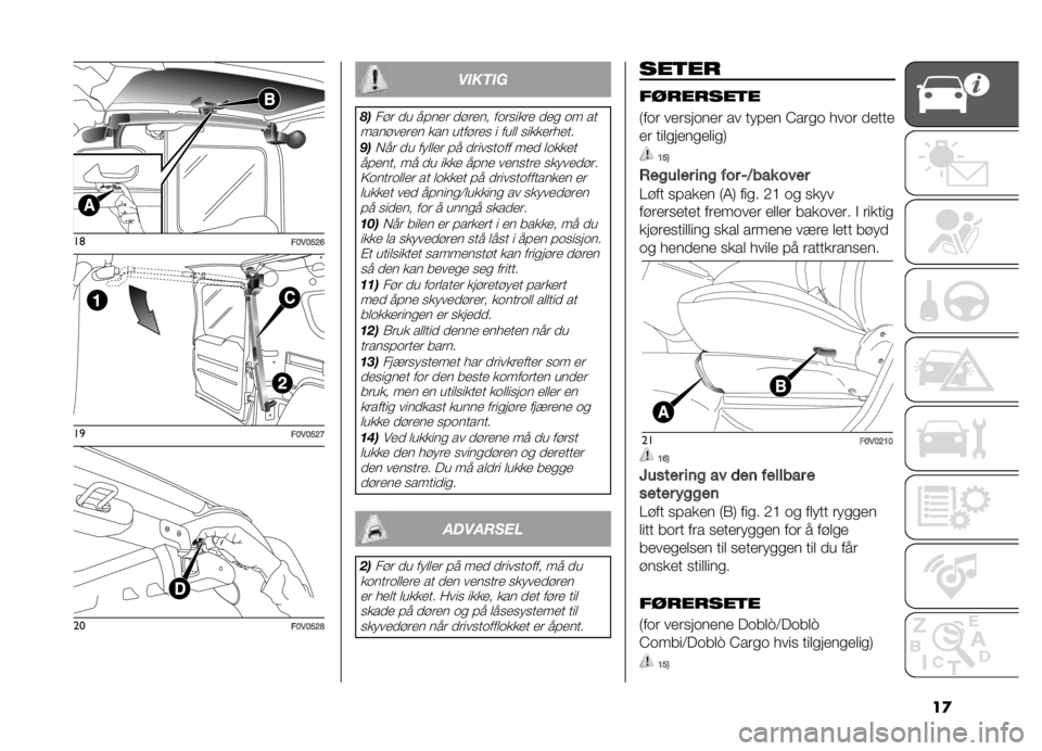 FIAT DOBLO PANORAMA 2021  Drift- og vedlikeholdshåndbok (in Norwegian) ��
��	
��>�*�>�A�C�B��

��>�*�>�A�C�D��
��>�*�>�A�C�E ������
����!� �
� ����� �
�!���� ��	������ �
��
 �	� ��
����!����� ��� ����!��� � ����