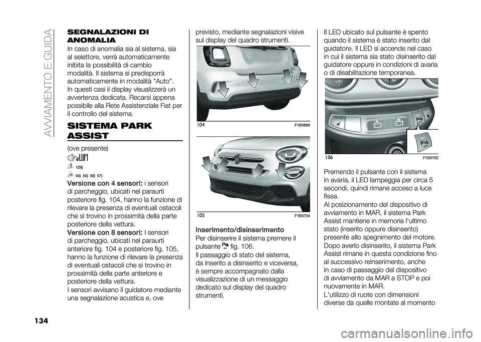 FIAT 500X 2020  Libretto Uso Manutenzione (in Italian) ���8�8�>��4�1��<�.��1��(�;�>�%�
��� ����
������	�
� ��
��
�	�����
�>� ��	�� �� �	���
�	���	 ���	 �	� ����
��
�	� ���	
�	� �����
�
���� �����