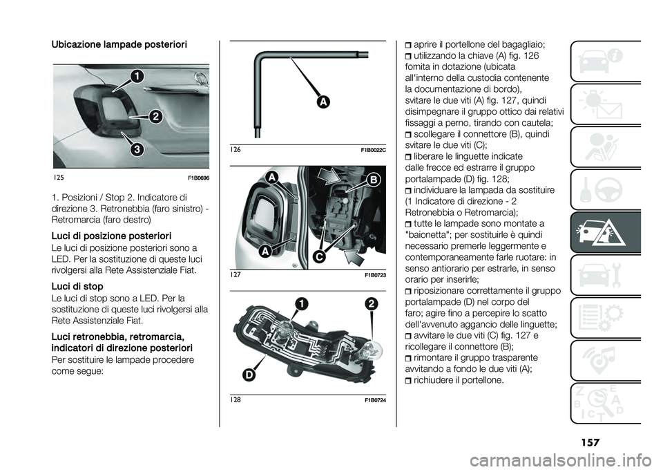 FIAT 500X 2020  Libretto Uso Manutenzione (in Italian) ���
���������
� �	�� ���� ������ ��� �
�
���
��<�/��@�E�@
�E� ��������� �= � �
�� �2� �>�����	�
��� ��
��������� �H� �-��
�������