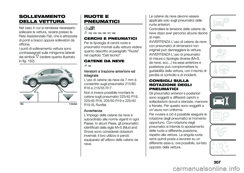 FIAT 500X 2020  Libretto Uso Manutenzione (in Italian) ���
��	��������
��	
����� �����
��
��� ��	�� �� ��� �� �������� �������	���
�������	�� ��	 ���
�
���	� ����	��� ������ ��