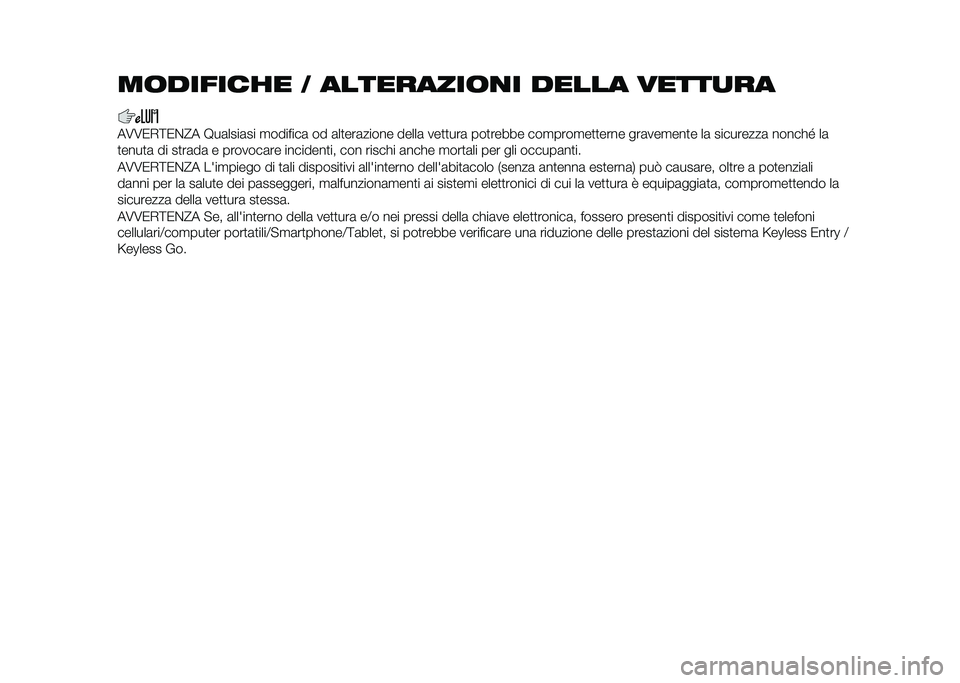 FIAT 500X 2020  Libretto Uso Manutenzione (in Italian) ��	������� � ���������	�
� ����� �����
��
��8�8�1�-�<�1��?� �:��	����	�� �
�������	 �� �	��
���	����� �����	 ���
�
���	 ���
����� �