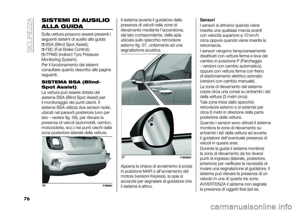 FIAT 500X 2020  Libretto Uso Manutenzione (in Italian) �� �>��;�-�1�?�?�
�
�	 ������� �� ��
�����	
���� ��
���
� ����	 ���
�
���	 ������� ������ �������
� �
�������
� ����
��
� �� �	���