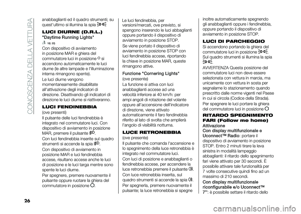 FIAT 500X 2021  Libretto Uso Manutenzione (in Italian) ���.��.� ��1��?���%�1�����8�1�<�<�;�-�
��	 ��
�� ���
��
� ��������
�7�0��&��� � �+��
�
��
� ����#���7
�<�E�3 �:��3
��� ��������
��� �� �	����