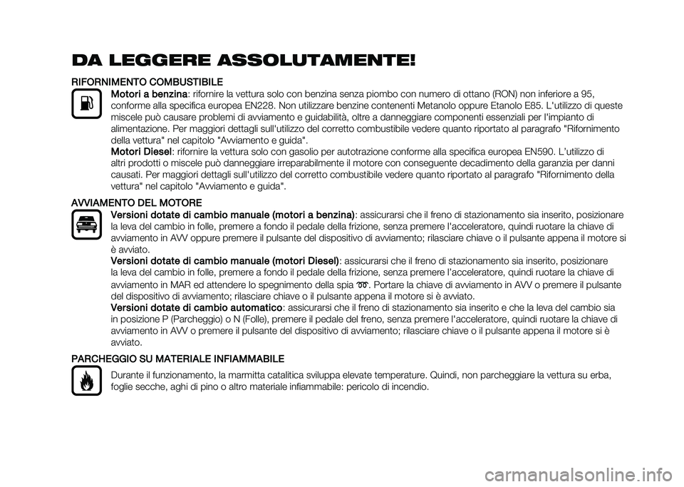 FIAT 500X 2021  Libretto Uso Manutenzione (in Italian) �� ������� ����	��
�����
���
�+�
��,�+�-�
���-�.�, ��,��/���.�
�/�
��
����� � � ���
���
�
�+ ��������� ��	 ���
�
���	 ���� ��� ������