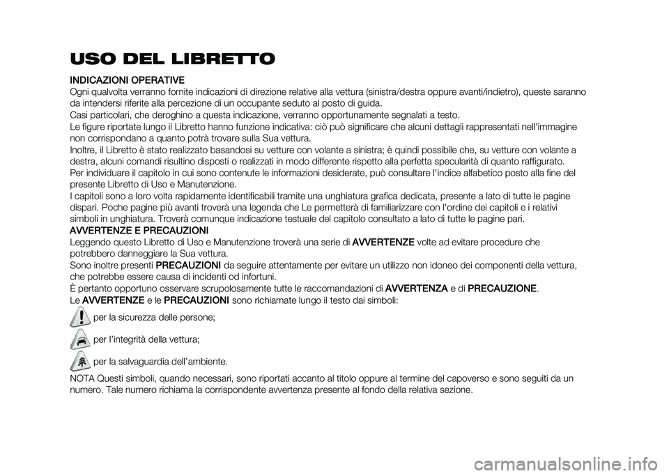 FIAT 500X 2021  Libretto Uso Manutenzione (in Italian) �
��	 ��� ��������	
�
�-�0�
��%�6�
�,�-�
 �,�*��+�%�.�
�1�
�.��� ���	�����
�	 �����	��� ������
� ������	����� �� ��������� ����	�
��� �	�