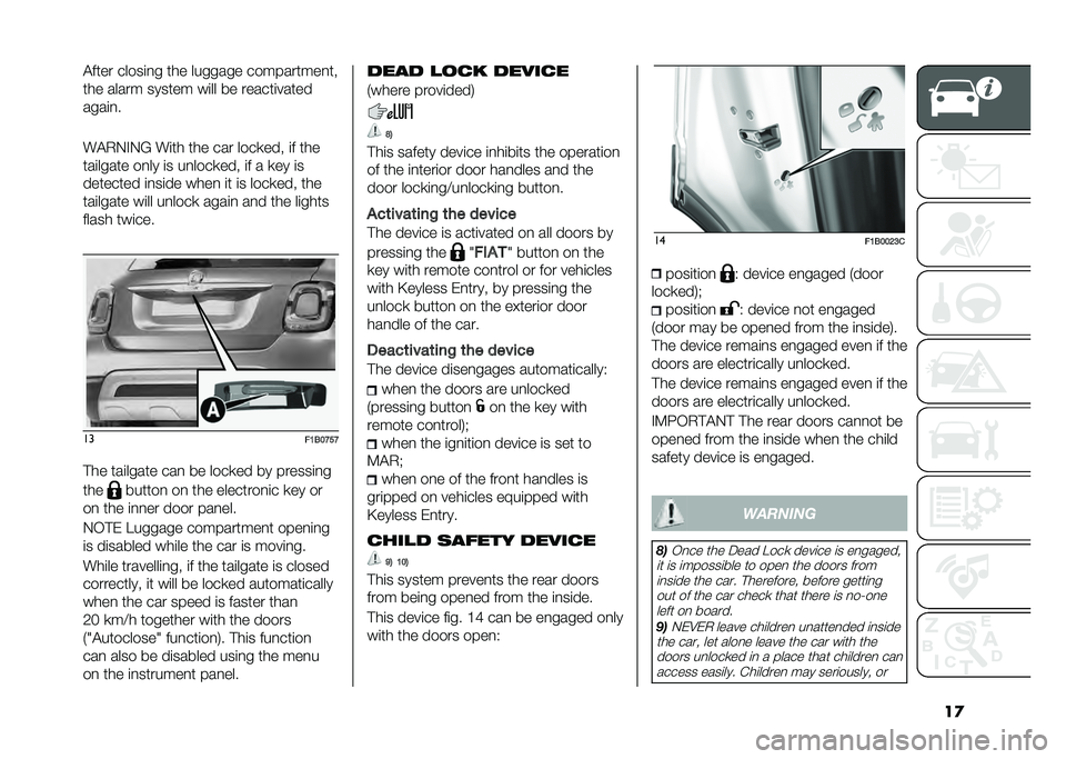 FIAT 500X 2020  Owner handbook (in English) ��
���	�� �����
�� �	�
� ������� �������	����	�&
�	�
� ����� ����	�� ��
�� �� �����	�
���	��
����
��
�#��4�5�,�5�B �#�
�	�
 �	�
� ��� ��