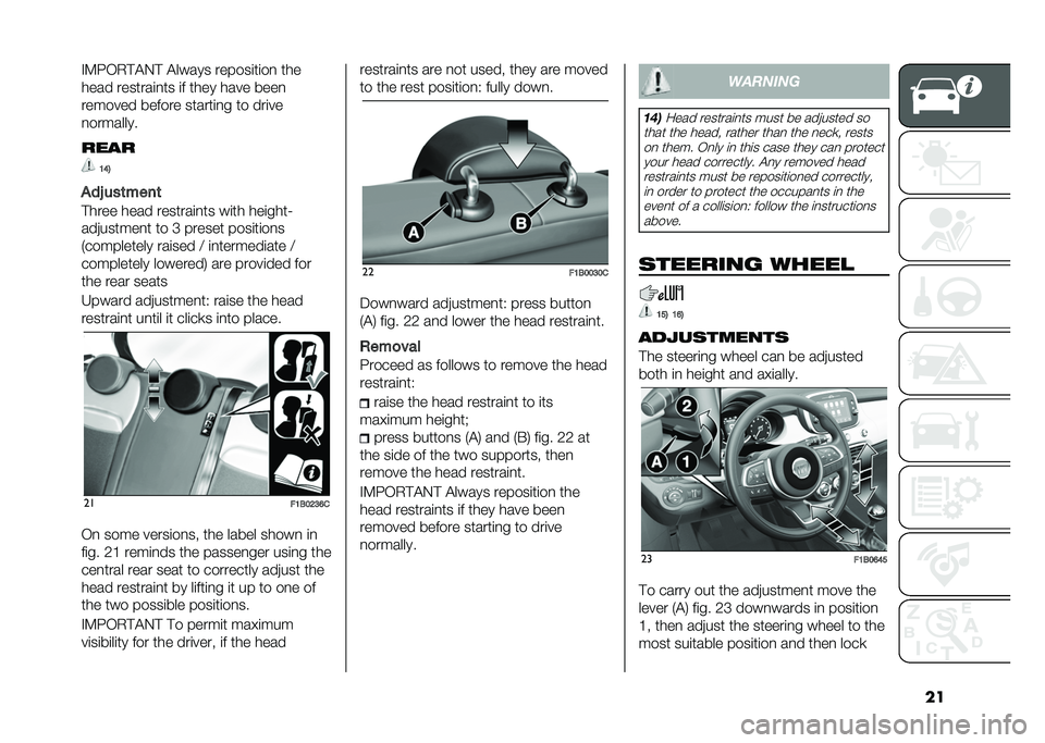 FIAT 500X 2020  Owner handbook (in English) ���,�<�=��4���5� ������ ������
�	�
�� �	�
�
�
��� ����	���
��	� �
� �	�
�� �
��� ����
������� ������ ��	���	�
�� �	� ���
��
�������