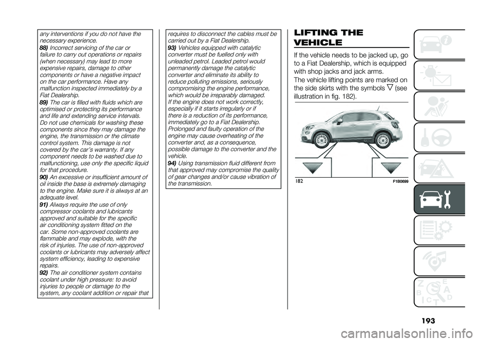 FIAT 500X 2021  Owner handbook (in English) ������ �
��	������	�
��� �
� ��� �� ���	 �
��� �	�
�
��������� ��(����
�����
����*��������	 �����
��
�� �� �	�
� ��� ��
���
��