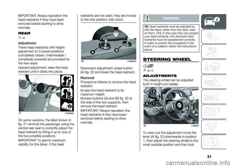 FIAT 500X 2021  Owner handbook (in English) ���*�;�<��2���3� ������ ������
�	�
�� �	�
�
�
��� ����	���
��	� �
� �	�
�� �
��� ����
������� ������ ��	���	�
�� �	� ���
��
�������