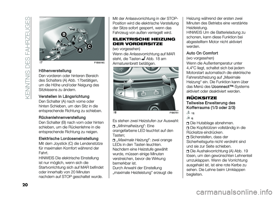 FIAT 500X 2020  Betriebsanleitung (in German) ��>�&�.�.�$�.�
���0�&����#�2�8�9�&�B�-�&�
�� ��
��D����D�G�2
�;�/���
�%�� ������	�
�
�0�	� �����	��	� ���	� �����	��	� ��	��	���
��	�
 �������	��
