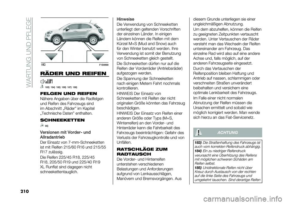 FIAT 500X 2020  Betriebsanleitung (in German) ���#�8�$�B�.�-��B�.�0��1��"�&�-�&
��� ��	�
��D���H�M�M
�
����
 ��� �
����� �D�G�C�8 �D�G�I�8 �D�G��8 �D�G�H�8 �D�G�E�8 �D�G�G�8
���
�	�� ��� �
�����
�.���	��	 �
