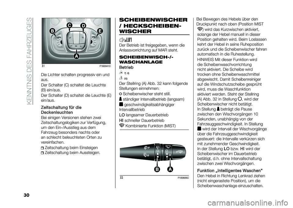 FIAT 500X 2020  Betriebsanleitung (in German) ��>�&�.�.�$�.�
���0�&����#�2�8�9�&�B�-�&�
�� ��
��D����I�D�2
�0��	 �"�����	� �
������	� �%�����	�
�
�� �	�� ���
���
�
�0�	� �������	� �7�F�: �
����