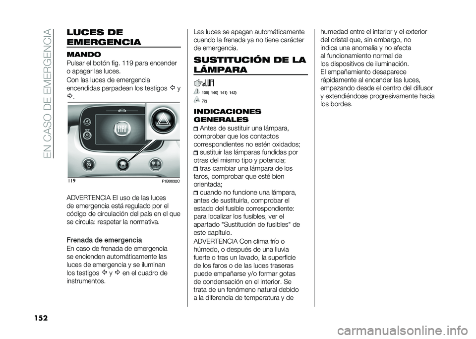 FIAT 500X 2020  Manual de Empleo y Cuidado (in Spanish) ��(�2��+�:�>�1���(��(�*�(��=�(�2�+�@�:
��� �����
 ��
����������
�����	
�8����	� �� ����� ���� �C�C�4 ��	��	 ��������
� �	��	��	� ��	� ���