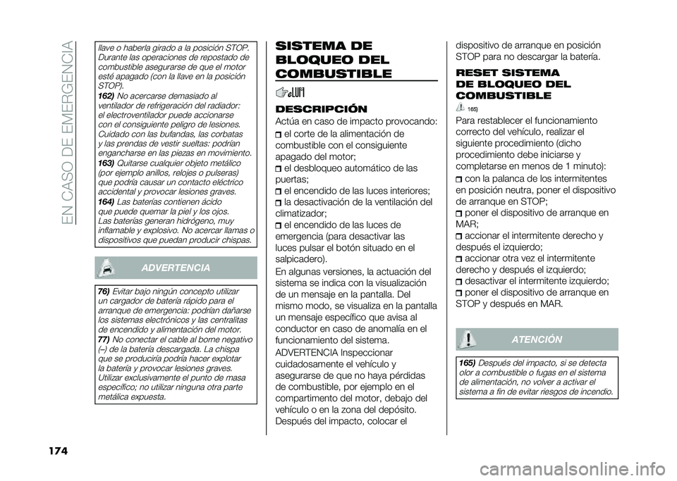 FIAT 500X 2020  Manual de Empleo y Cuidado (in Spanish) ��(�2��+�:�>�1���(��(�*�(��=�(�2�+�@�:
��
�
���	�� � ��	�����	 ����	�� �	 ��	 �������� �>�)�1�8�
����	��� ��	� �����	������ �� �������	�� �