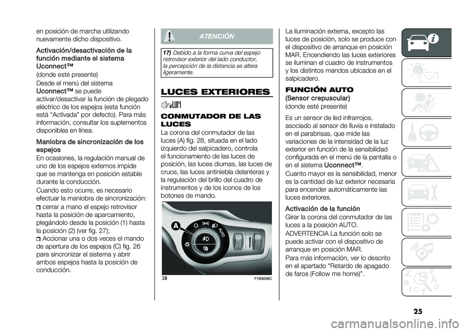 FIAT 500X 2020  Manual de Empleo y Cuidado (in Spanish) ���� �������� �� �
�	����	 ������"�	���
�����	�
���� ����� ������������
�(�
�����
�� �
�I�����
�����
�� �
 �� ��
���
�
�� �
 ��