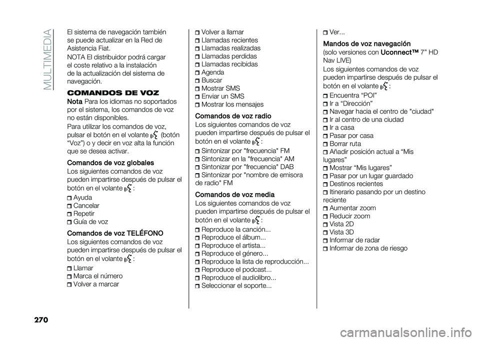 FIAT 500X 2020  Manual de Empleo y Cuidado (in Spanish) ��*�?��)�@�*�(��@�:
��
� �(� ������
�	 �� ��	����	���� ��	�
���#�
�� ����� �	����	���"�	� �� ��	 ��� ��
�:���������	 ���	��
�2�1�)�: �(� ��