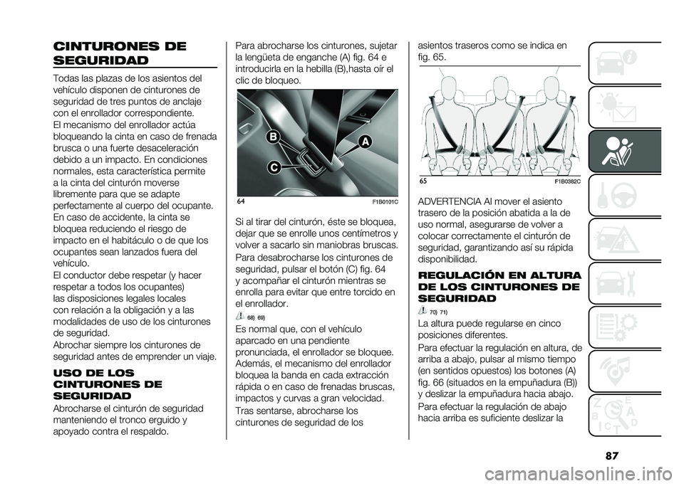 FIAT 500X 2020  Manual de Empleo y Cuidado (in Spanish) ��
�������	���
 ��
�
��������
�)���	� ��	� ���	�"�	� �� ��� �	������� ���
�������� �������� �� ���������� ��
��������	� 