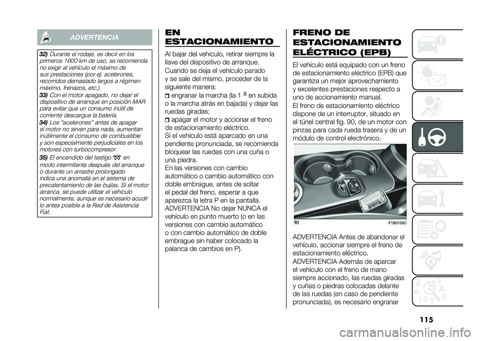 FIAT 500X 2021  Manual de Empleo y Cuidado (in Spanish) ��������������
�������	��� �� ����	�!��  �� ����� �� ���
����
���� �C�M�%�% �P�
 �� ����  �� �����
�����	 �� ������ �	� ����
