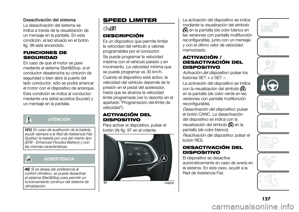 FIAT 500X 2021  Manual de Empleo y Cuidado (in Spanish) ���
�0����
�����
�� �
 ��� �������
��	 ����	�����	���� ��� ������
�	 ��
������	 �	 ���	��#� �� ��	 �����	���"�	���� ��
�� �
����	