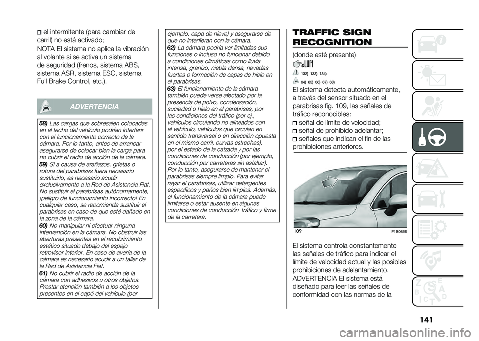 FIAT 500X 2021  Manual de Empleo y Cuidado (in Spanish) ����� ������
������ �0��	��	 ��	�
���	� ��
��	�����3 �� ���� �	�����	���<
�2�1�)�: �(� ������
�	 �� �	�����	 ��	 �����	����
�	� ����	�