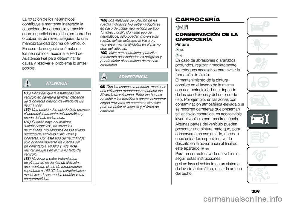 FIAT 500X 2021  Manual de Empleo y Cuidado (in Spanish) �����	 ����	���� �� ��� ����
������
���������
� �	 �
�	������ ���	�����	��	 ��	
��	��	����	� �� �	���������	 �
 ���	�����
����