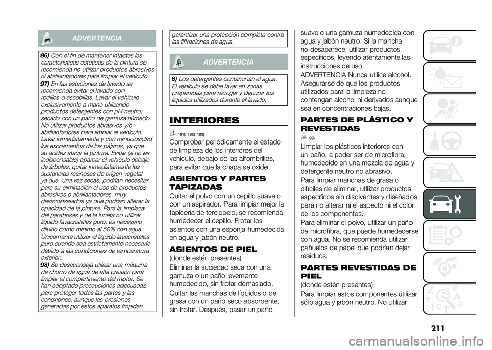 FIAT 500X 2021  Manual de Empleo y Cuidado (in Spanish) ��������������
� ���+�� �� ��� �� �
�	������ ����	���	� ��	�
��	��	����������	� ����#����	� �� ��	 �������	 �� �����
�����	