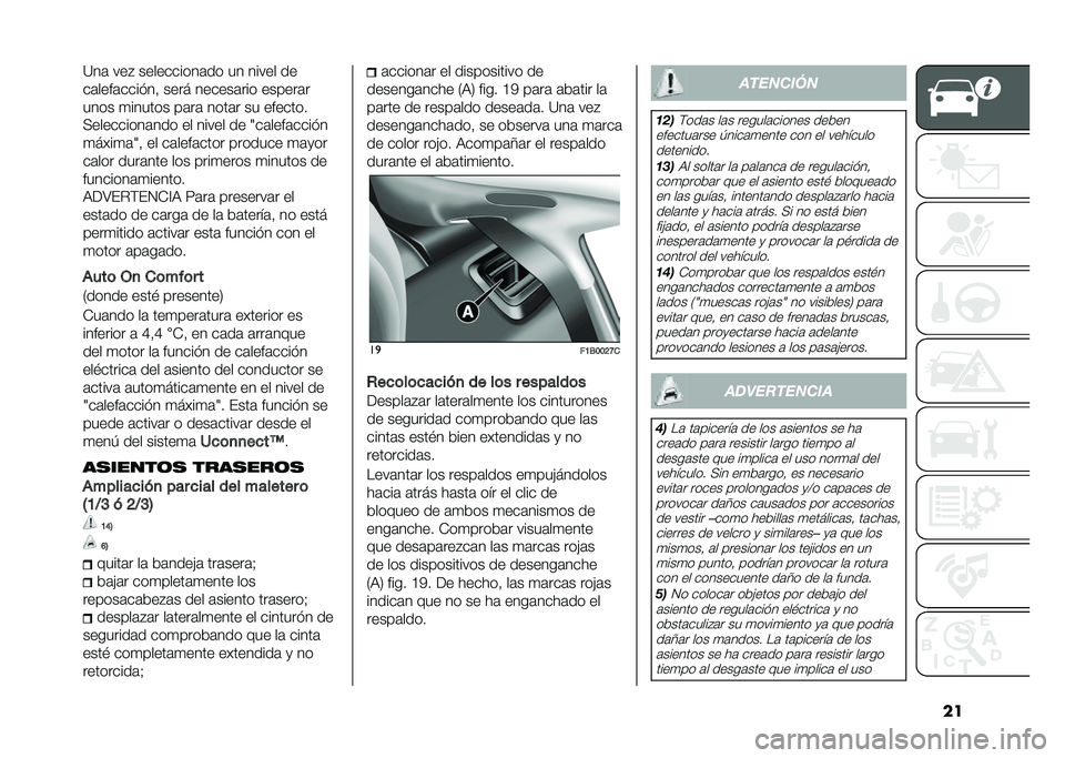 FIAT 500X 2021  Manual de Empleo y Cuidado (in Spanish) ���?��	 ���" ����������	�� �� ����� ��
��	����	������  ���� ������	��� ������	�
���� �
������ ��	��	 ����	� �� �������
�>�