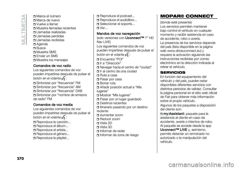 FIAT 500X 2021  Manual de Empleo y Cuidado (in Spanish) ��*�?��)�@�*�(��@�:
��
� �*�	���	 �� ��/�
���
�*�	���	 �� �����
�;����� �	 ���	�
�	�
�*������	 ���	�
�	��	� ���������
���	�
�	��	� ���	���"�	��